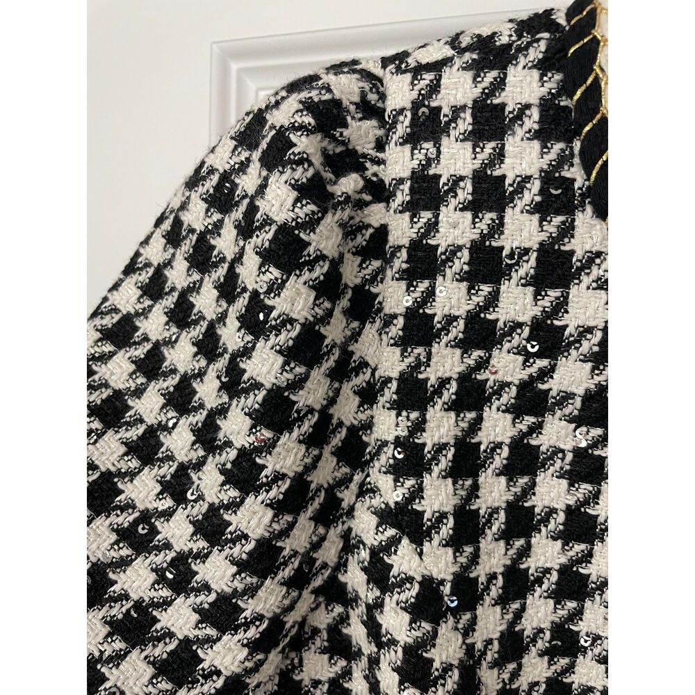 NWT Lilly Pulitzer Doriane Boucle Shift Sequin Houndstooth dress Sz 4 - Picture 5 of 6